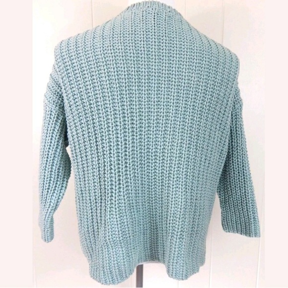 Eileen Fisher Boxy Fit Chunky 3/4 Sleeve Sweater - Picture 2 of 4